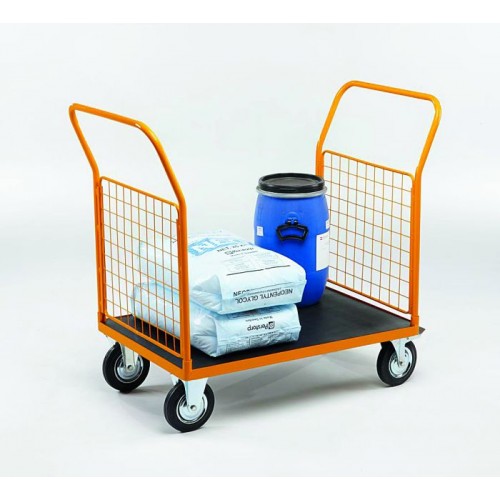 线网侧板推车 - 最大承重500kg，两面带侧板